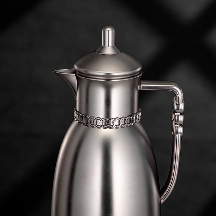 FG213 MNI Vacuum Flask 2-Piece Set – Matte Nickel – (0.7L + 1L) – Siddiq Gifts Mussafah Abu Dhabi