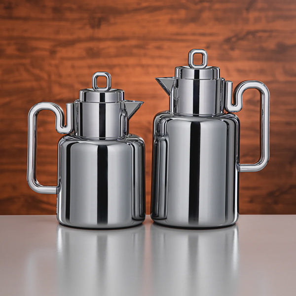 FG815 Vacuum Flask – 2-Piece Set – 0.5L + 1L – Silver Finish