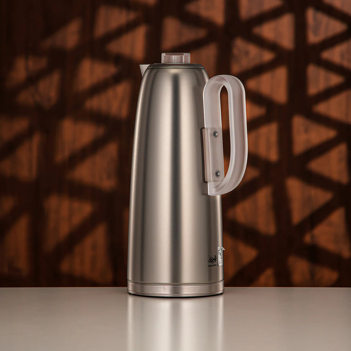 FG816-MNIFA Vacuum Flask 2-Piece Set – Matt Nickel Frost Finish – 0.7L & 1.0L | Siddiq Gifts Mussafah Abu Dhabi