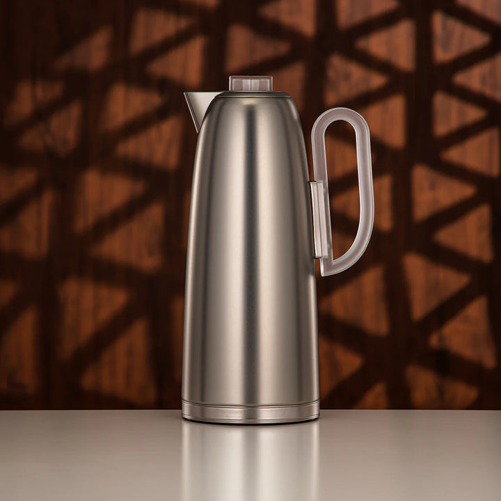 FG816-MNIFA Vacuum Flask 2-Piece Set – Matt Nickel Frost Finish – 0.7L & 1.0L | Siddiq Gifts Mussafah Abu Dhabi