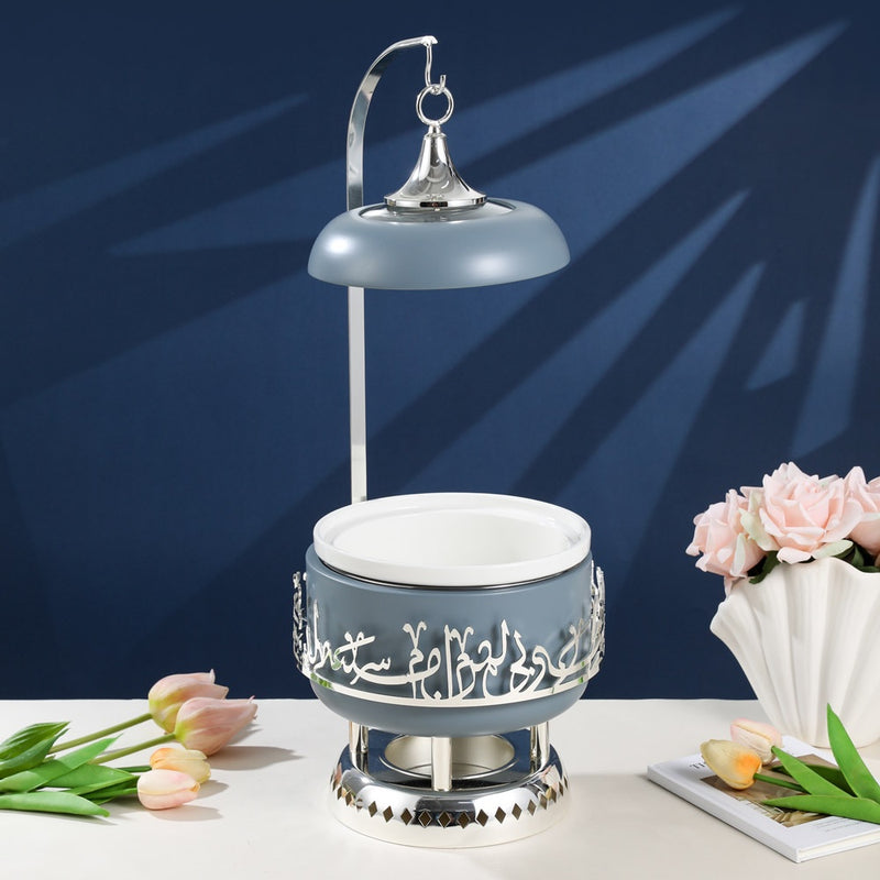 Otantik Serving Buffet S From Jiwar Blue + Silver MS Department Store Oman