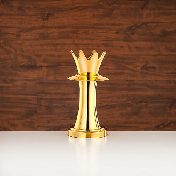 HT2411011 Incense Burner – 22cm (H) – Elegant Gold Crown Design Bakhoor Holder for Home Fragrance