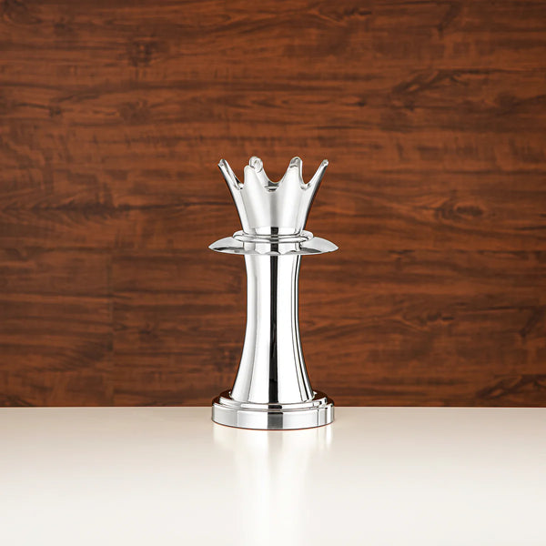 HT2411012 Incense Burner – 22cm (H) – Elegant Silver Crown Design Bakhoor Holder for Home Fragrance
