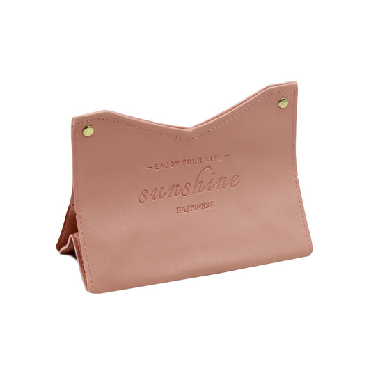 90363-04 LEATHER TISSUE HOLDER