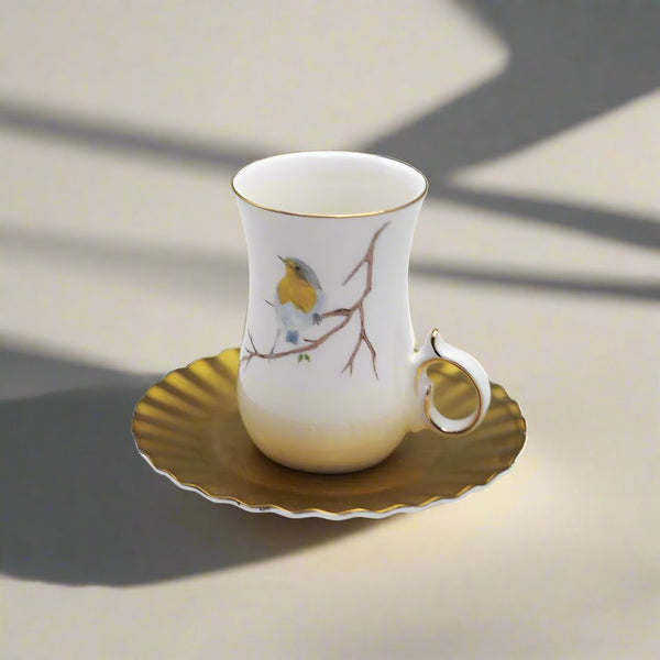 Brd-281 Ceramic Tea Cup And Saucer 12 Pieces