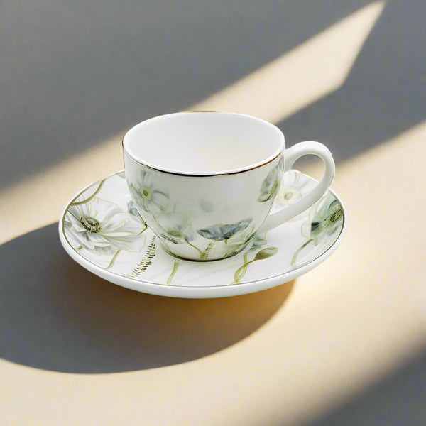 Sc3452 Porcelain Turkish Cup & Saucer Set – 12 Pieces