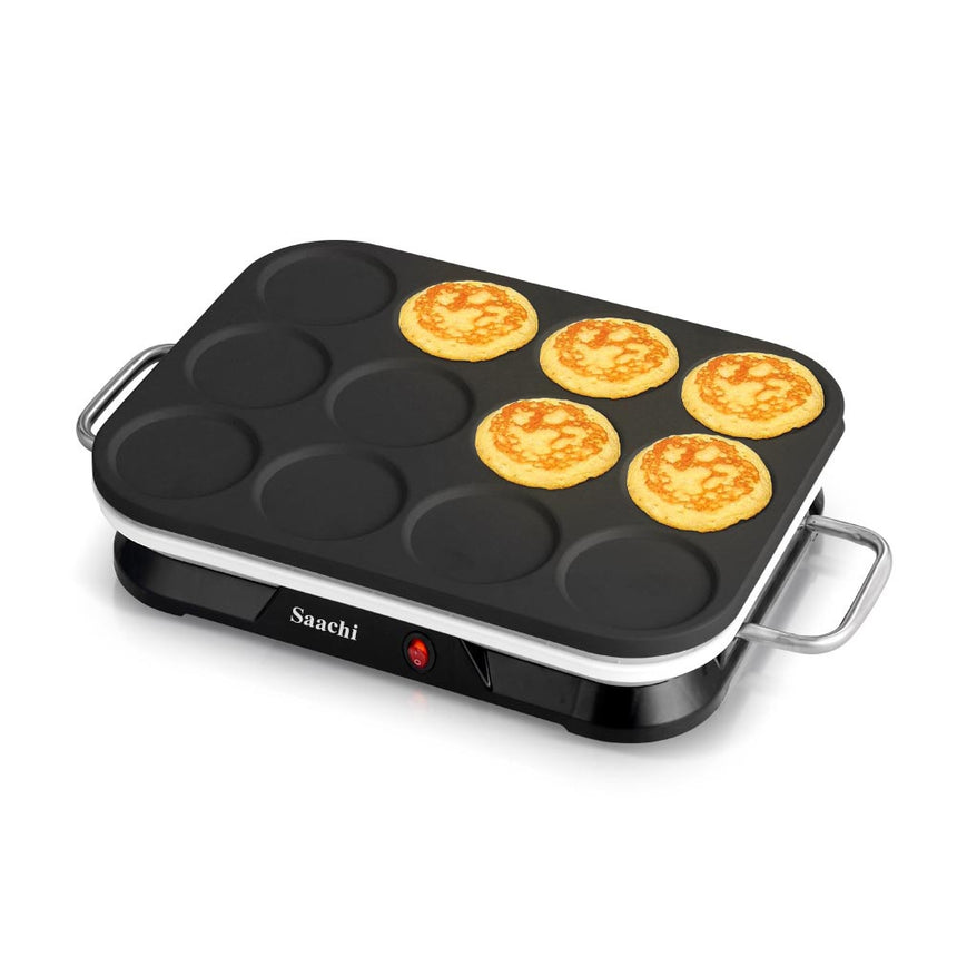 "NL-CM-1860 Mini Crepe/Pancake Maker – Compact Electric Griddle for Breakfast Delights"