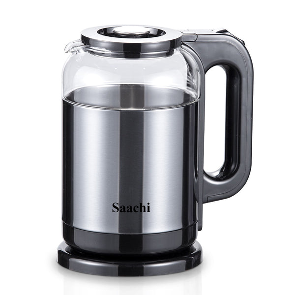 KT-7757-GY Electric Kettle – 1.8L Capacity, Borosilicate Glass Electric Kettle with Smart LED Indicator