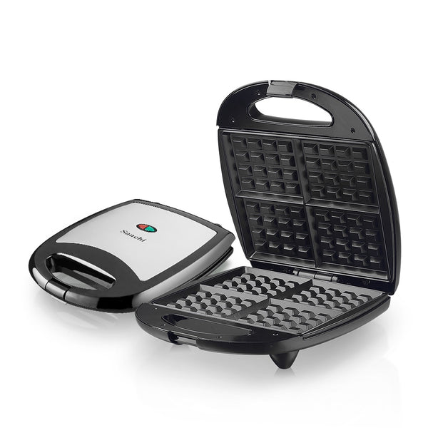 NL-WM-1562 4-Piece Waffle Maker – Electric Non-Stick Waffle Iron for Perfectly Crispy Waffles