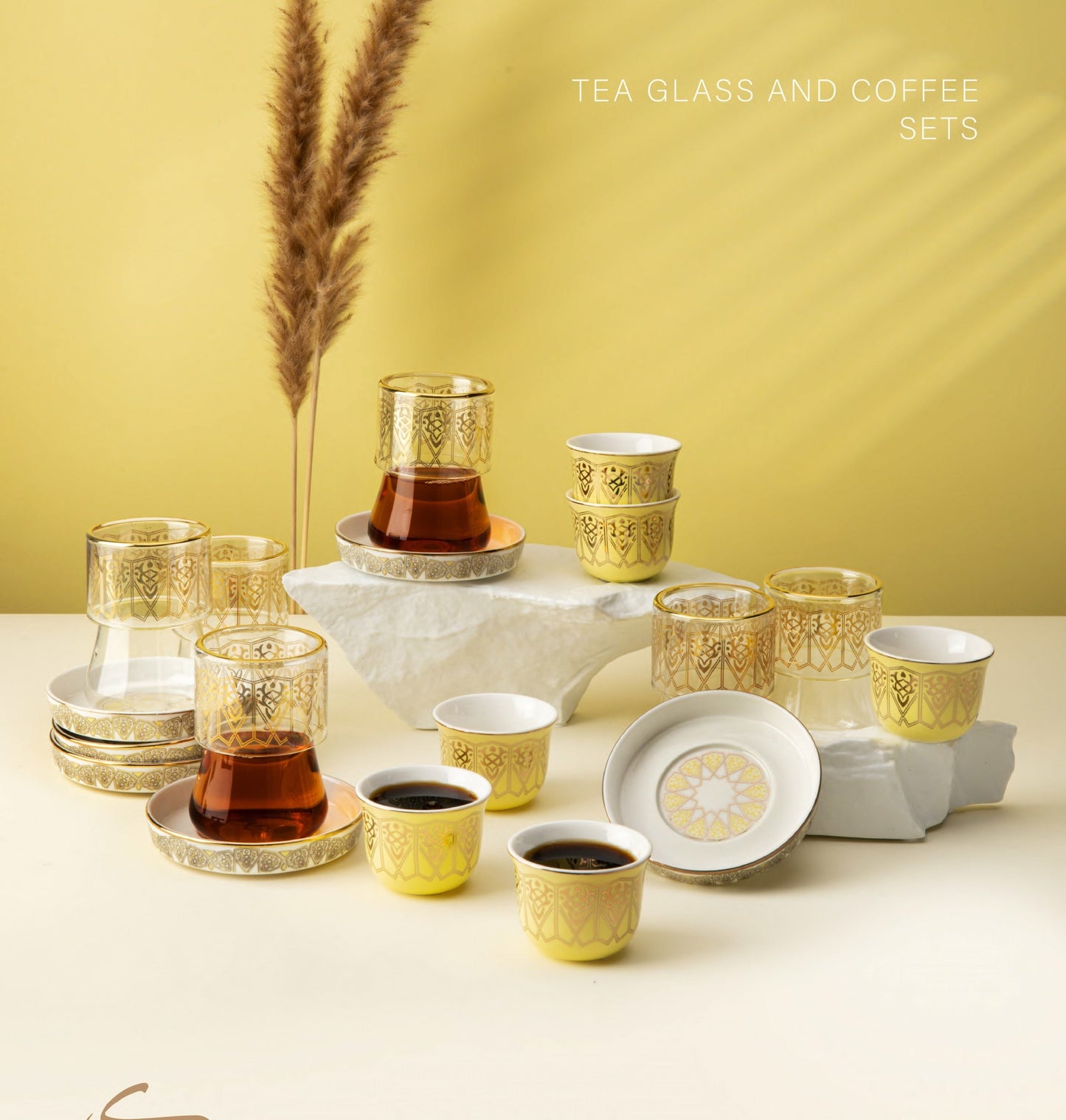 Misk Diamond Tea & Cawa Cup Set