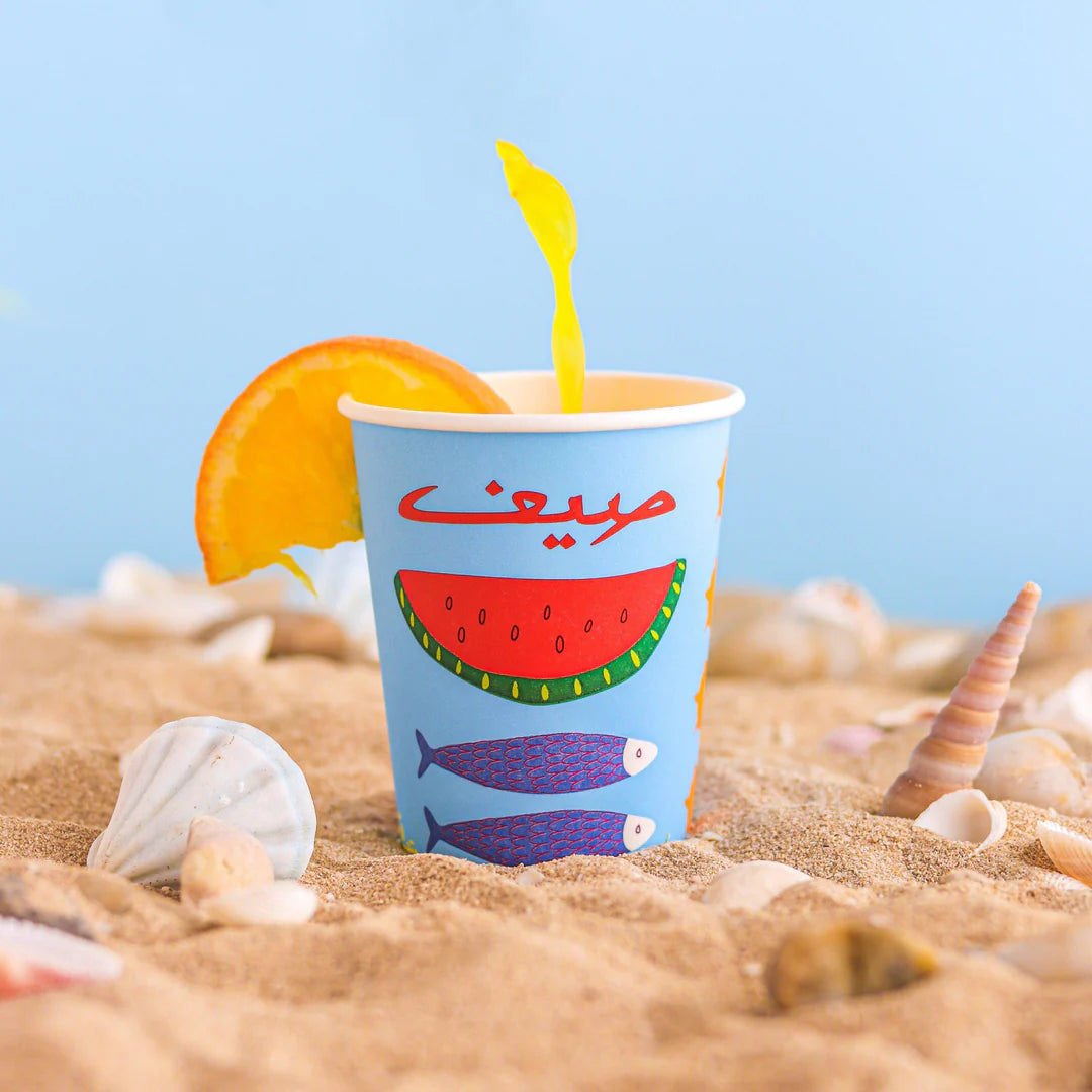 Paper Cups -Summer -4oz Pack of 25pcs