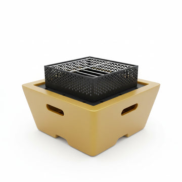 R231287-198 VIP square charcoal BBQ grill 32.5 x 32.2 x 18.3 cm portable outdoor grill | Siddiq Gifts Mussafah Abu Dhabi