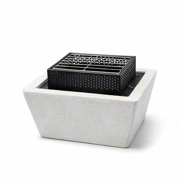 R231287-199 VIP square charcoal BBQ grill 32.5 x 32.2 x 18.3 cm portable outdoor grill | Siddiq Gifts Mussafah Abu Dhabi