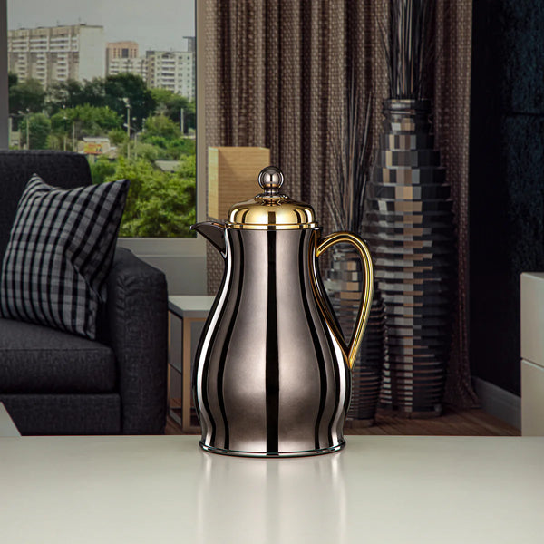 RPA – Vacuum Flask – 0.5L – Gun Black with Gold Finish