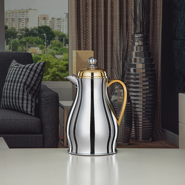 RPA – Vacuum Flask – 0.5L – Silver with Gold Finish