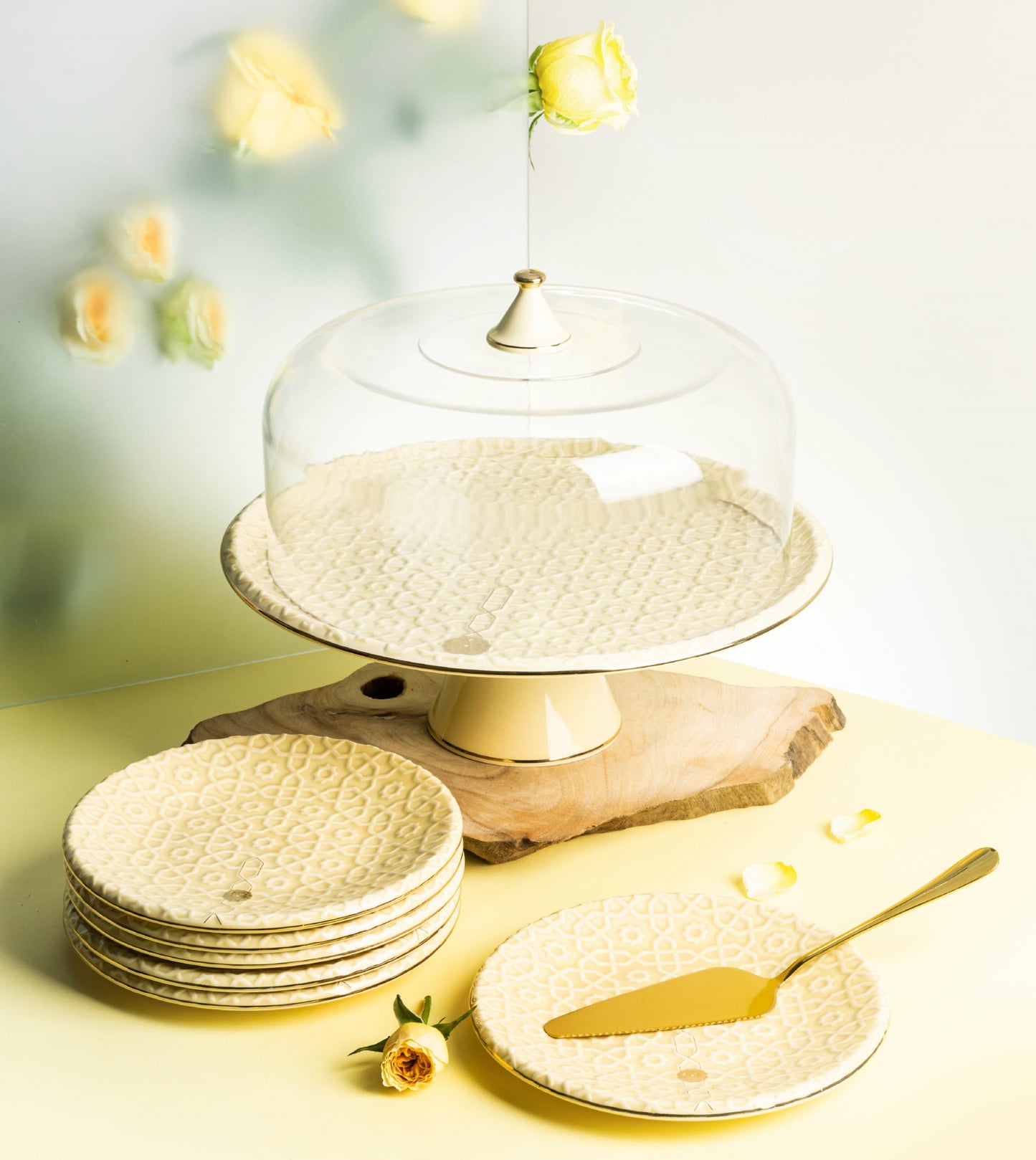 Rosette Cake Serving Set