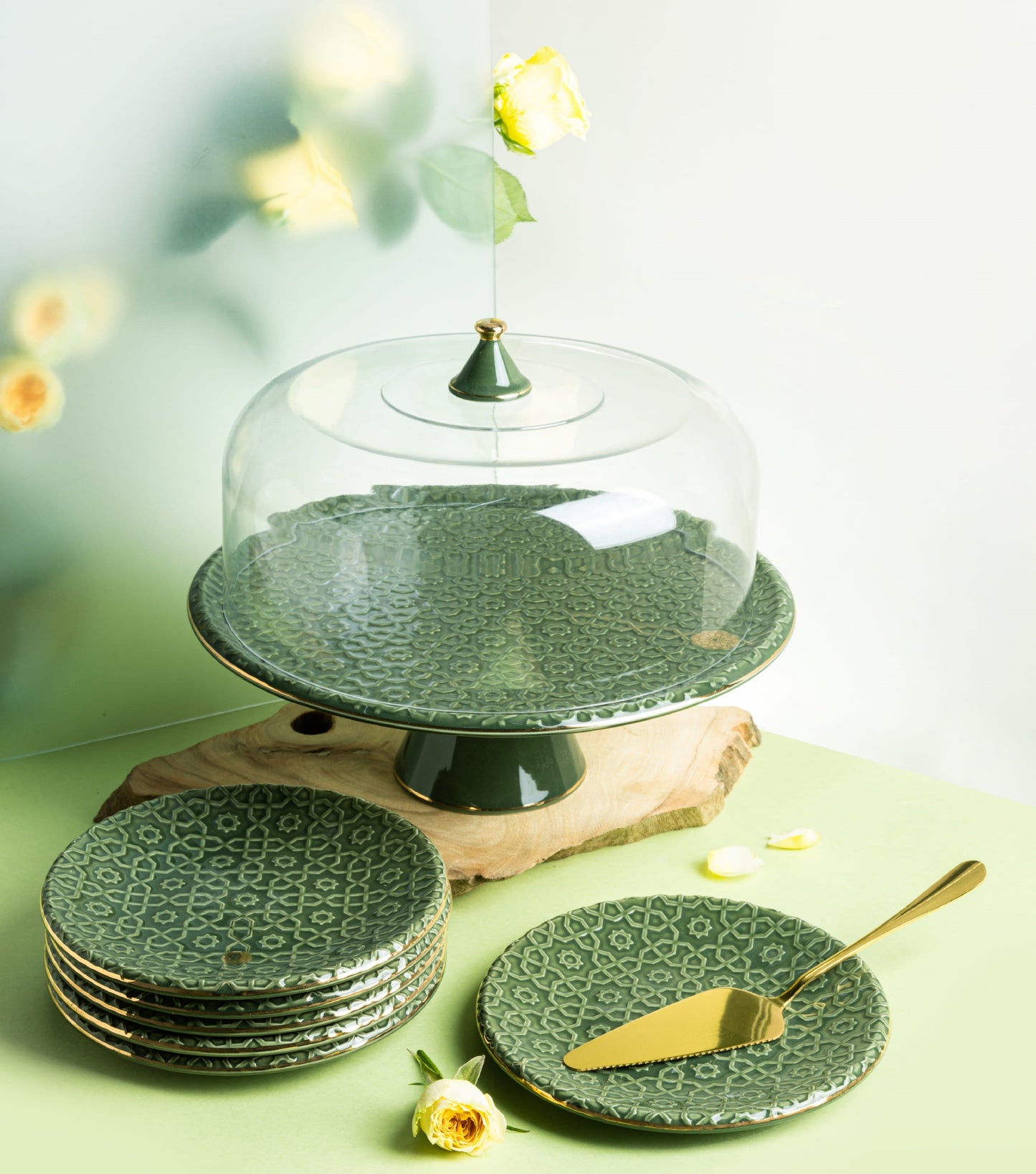 Rosette Cake Serving Set