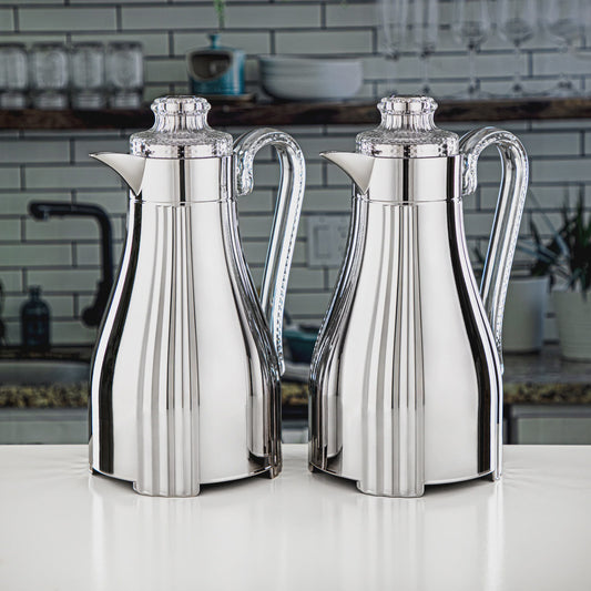 Almarjan Vacuum Flask 2Pcs Set Fg205 -Silver