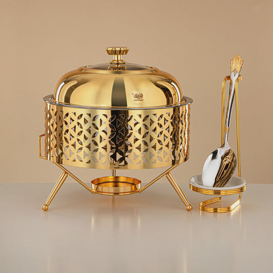 STS0013302 Steel Chafing Dish Gold 2L