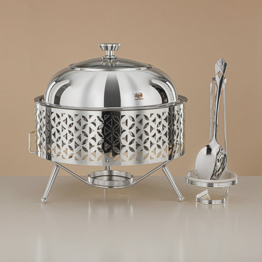 STS0013307 Steel Chafing Dish Silver 3L