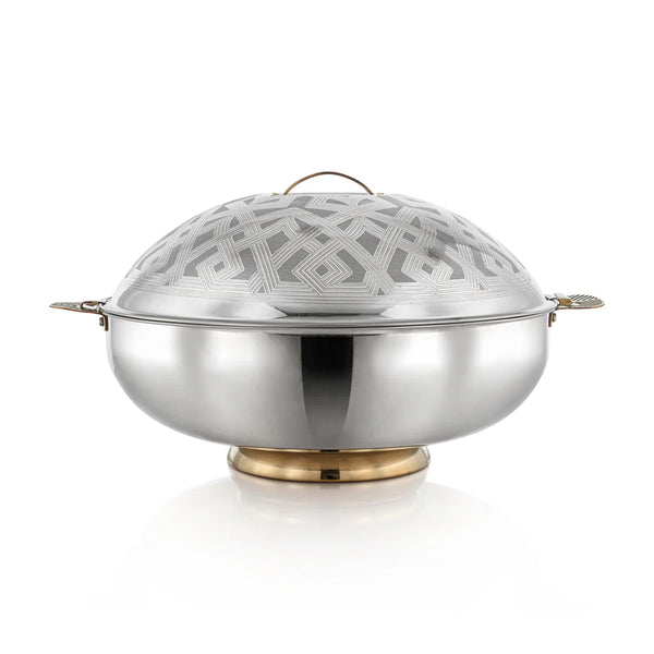 STS0293109 Kanz Stainless Steel Hot Pot – 21 Liter – Silver & Gold – H23E21HG