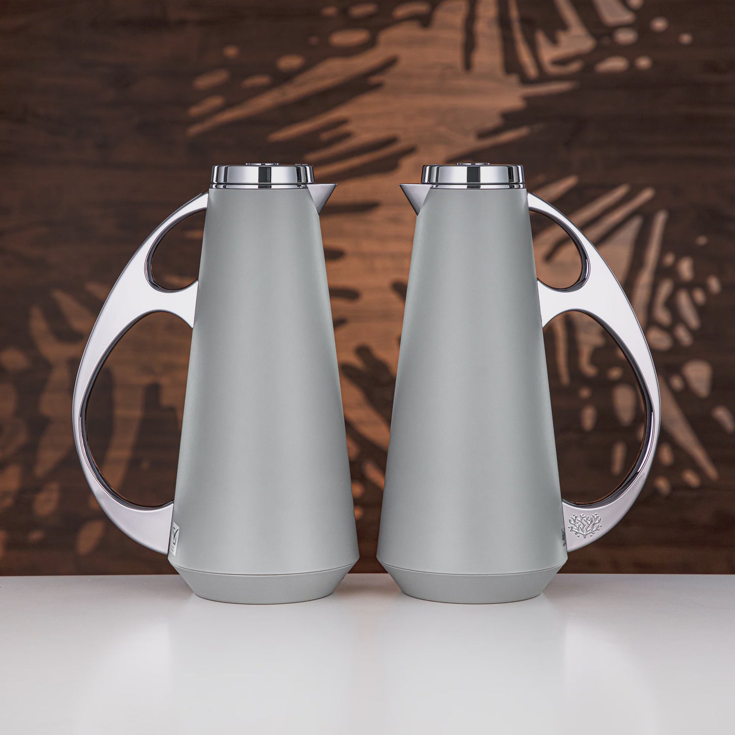 Upp Vacuum Flask 2pc Set Grey Silver