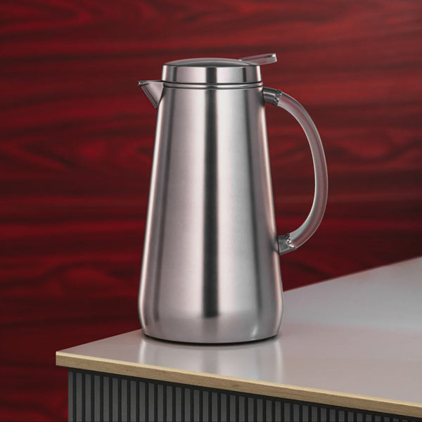 VOP-1000 Vacuum Flask – 1L – Matt Chrome Finish