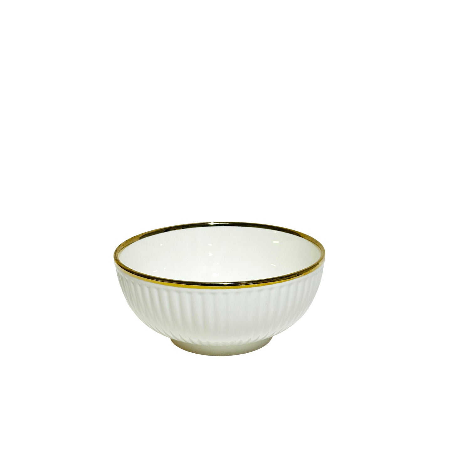 97172-10 Ceramic Bowl With Golden Eege 8"