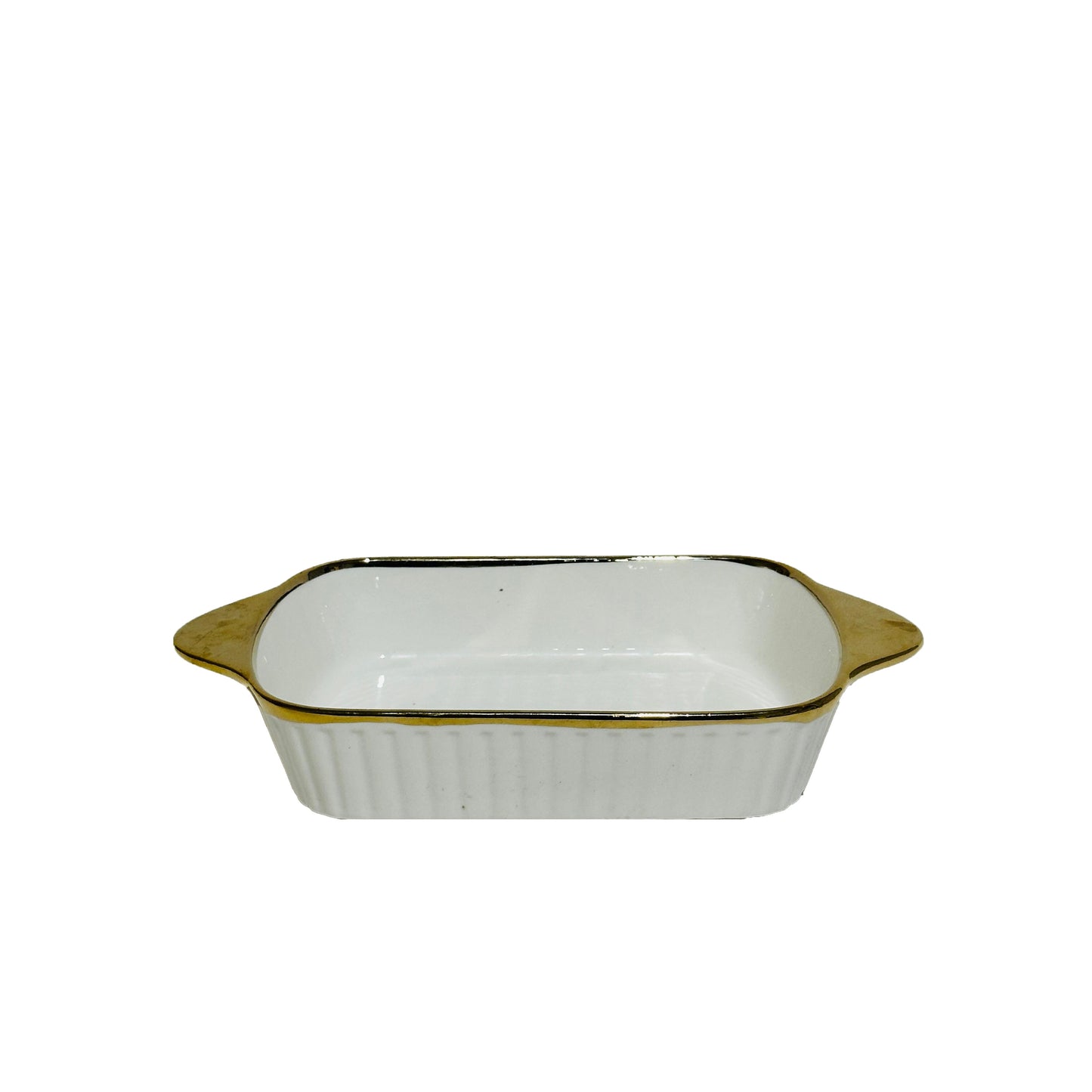 97172-07 Ceramic Tray With Golden Edge