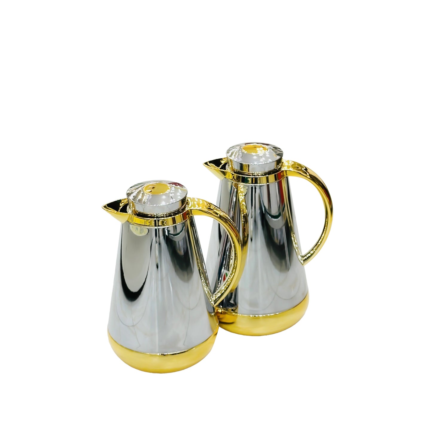 My Dot Vacuum Flask 2pc Set Silver Gold