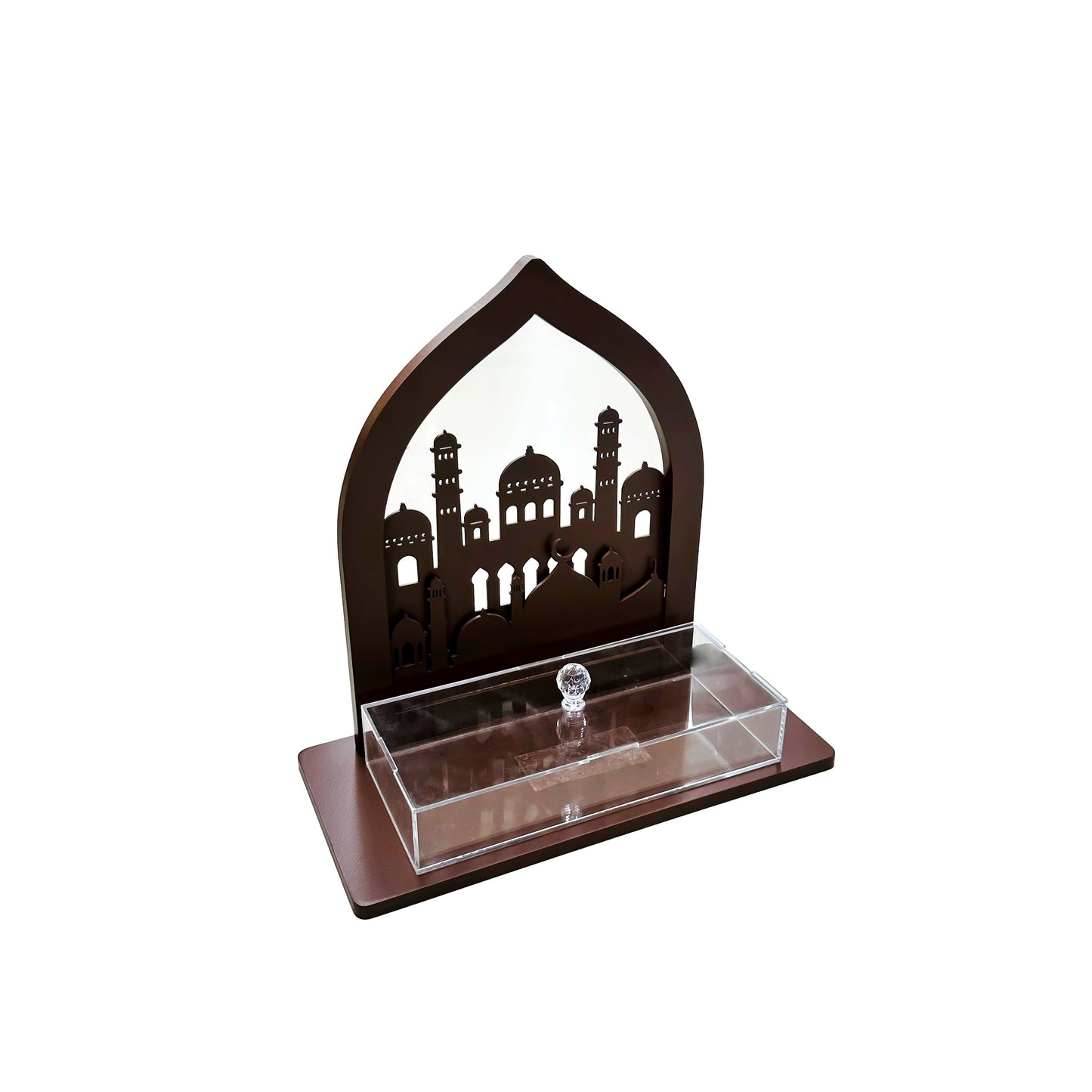 24029 Ramadan Wooden Mosque Stand, Ramadan Decor