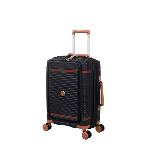 it luggage Carry-On Spinner Bag – 21” Polypropylene Trolley with Expansion, TSA Lock & Stylish Webbing – 15-3108-08  – Black