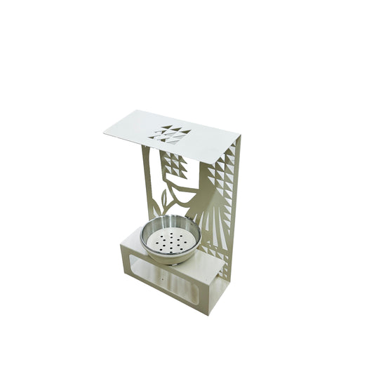 Metal Square  Burner Beige