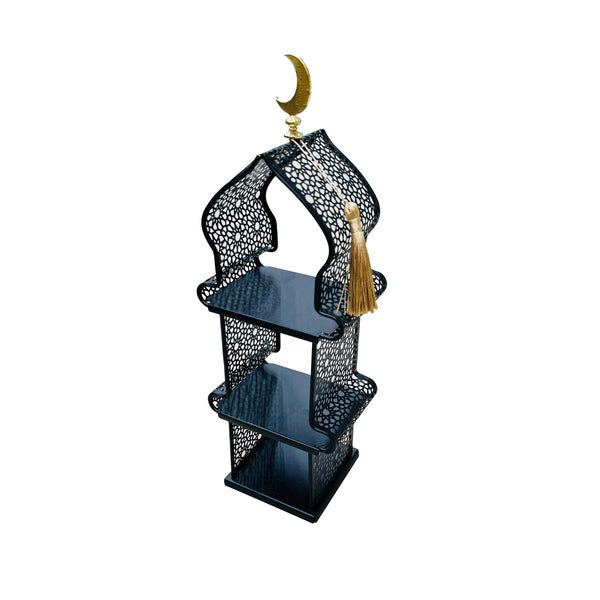 حامل الشموع باللون الأسود