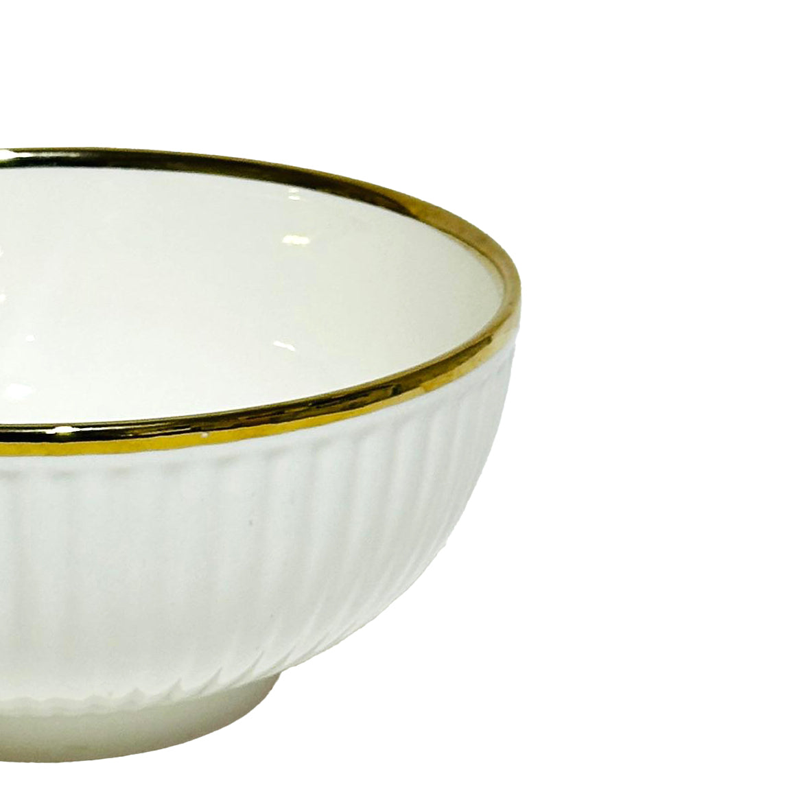 97172-10 Ceramic Bowl With Golden Eege 8"