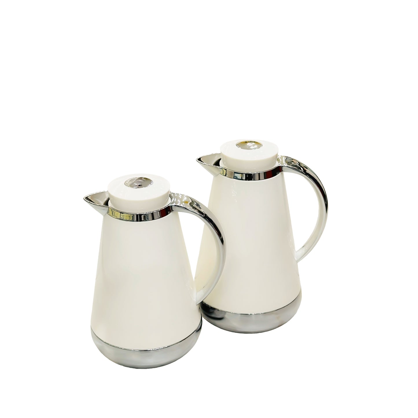 My Dot Vacuum Flask 2PC Set Ivory Silver