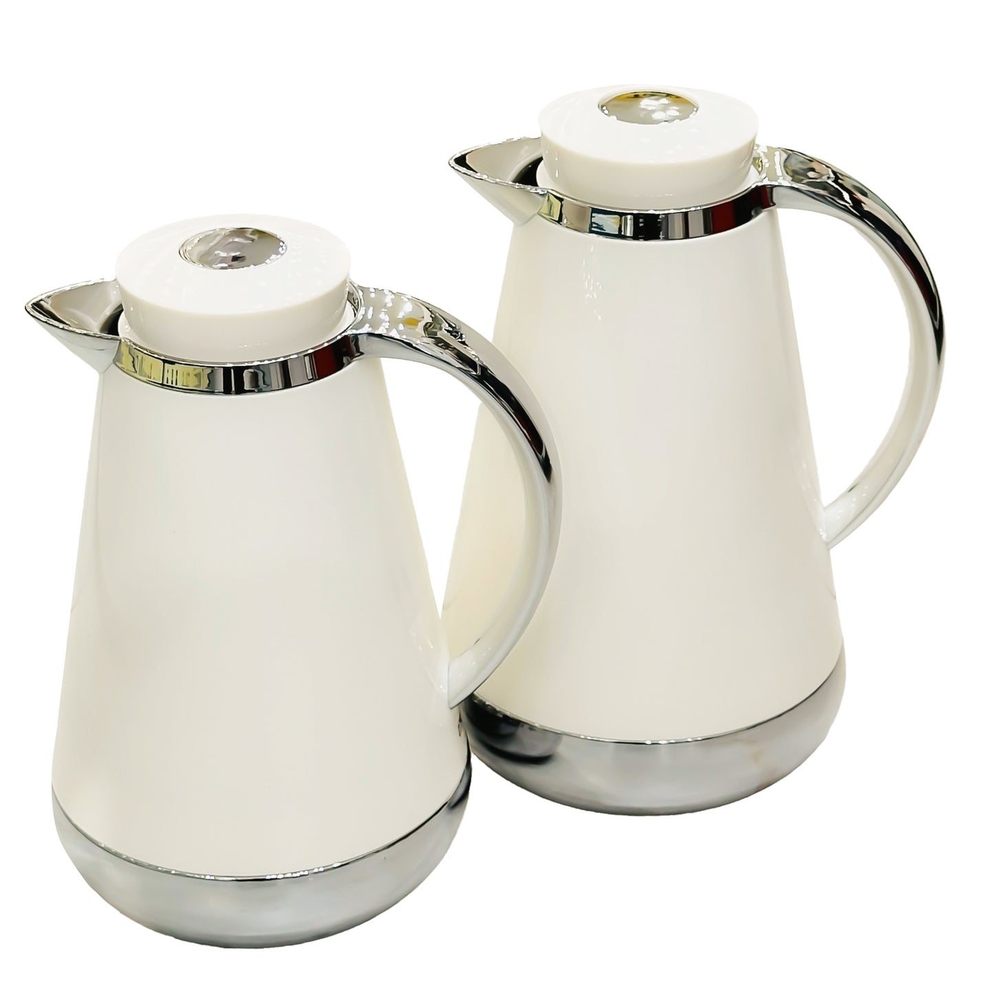 My Dot Vacuum Flask 2PC Set Ivory Silver