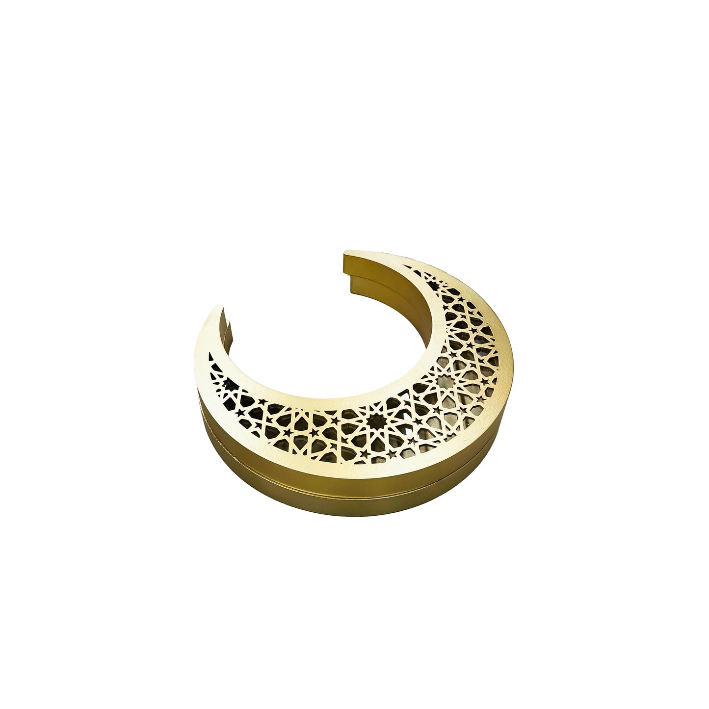 24030 Wooden Crescent With Mirror, Ramadan Decor