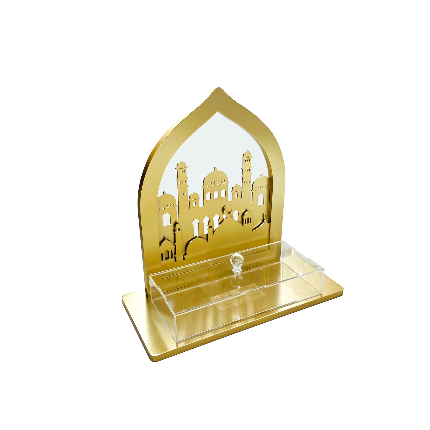 24029 Ramadan Wooden Mosque Stand, Ramadan Decor