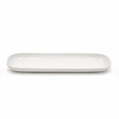 A1997 Porcelain Long Serving Plate 18 Inch Ivory Platter From Siddiq Gift Shop