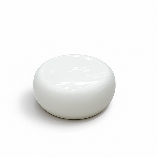 White ceramic bowl on a white background