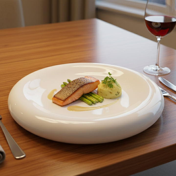 A27927 Flat Plate 10.5 Inch in Classic White Finish – Siddiq Gifts Mussafah Abu Dhabi