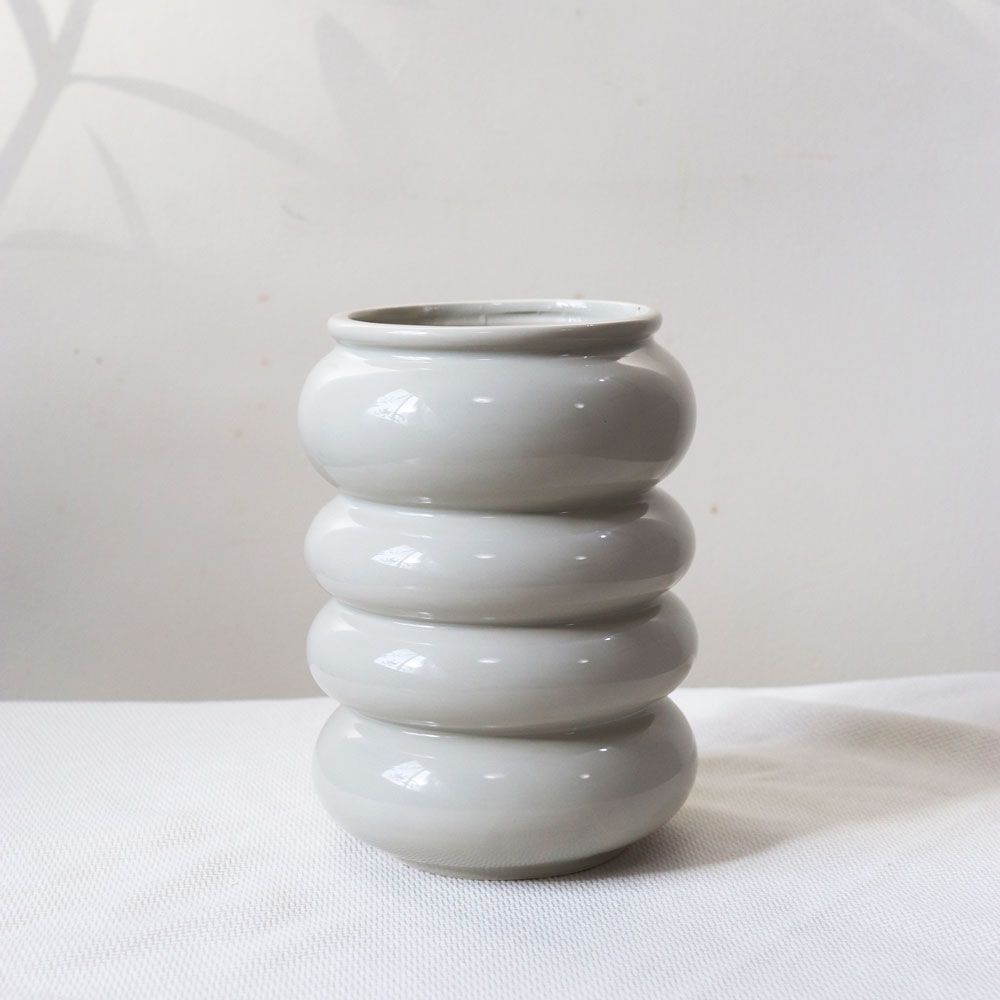 97165-06 Ceramic Vase White