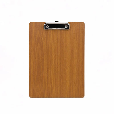 A4 Wooden Clipboard with Metal Clip Brown Siddiq Gifts