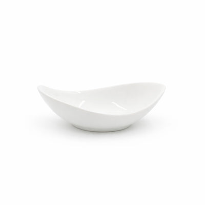 A5492 Porcelain Leaf Bowl 3.8 Inch Ivory Small Serving Bowl From Siddiq Gift Shop
