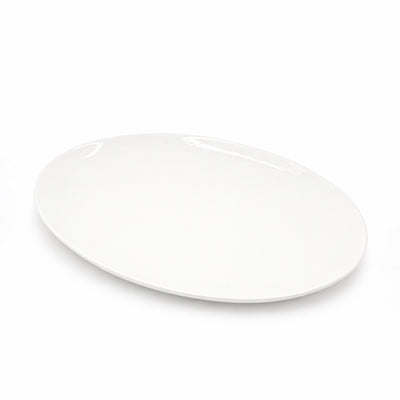 A8033 Porcelain Oval Plate 18 Inch Ivory Large Serving Platter From Siddiq Gift Shop