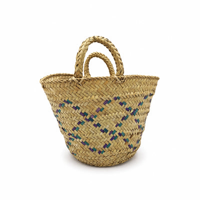 ABRW Handwoven Palm Leaf Zambil Basket Large 46 × 40 cm Natural Siddiq Gifts
