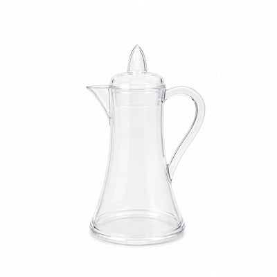 Elegant Clear Acrylic Jug With Lid Measuring 24 Cm In Height And 16.5 Cm In Diameter, Ideal For Serving Water, Juice, And Refreshing Beverages At Siddiq Gifts.