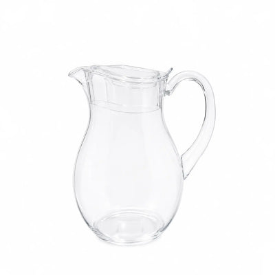 Elegant Clear Acrylic Water Jug With Lid And 2000 Cc Capacity, Ideal For Serving Water, Juice, Iced Tea, And Refreshing Beverages At Siddiq Gifts.