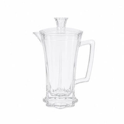Elegant Clear Acrylic Water Jug With Lid Measuring 30 Cm In Height And 13 Cm In Diameter, Ideal For Serving Water, Juice, And Refreshing Beverages At Siddiq Gifts.